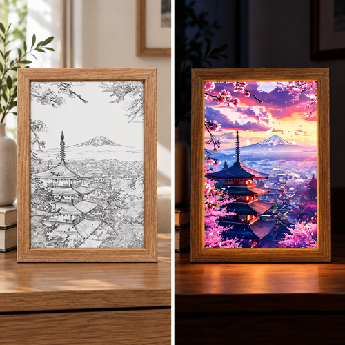 Fablex Afterglow — Japanese LED Art Frame