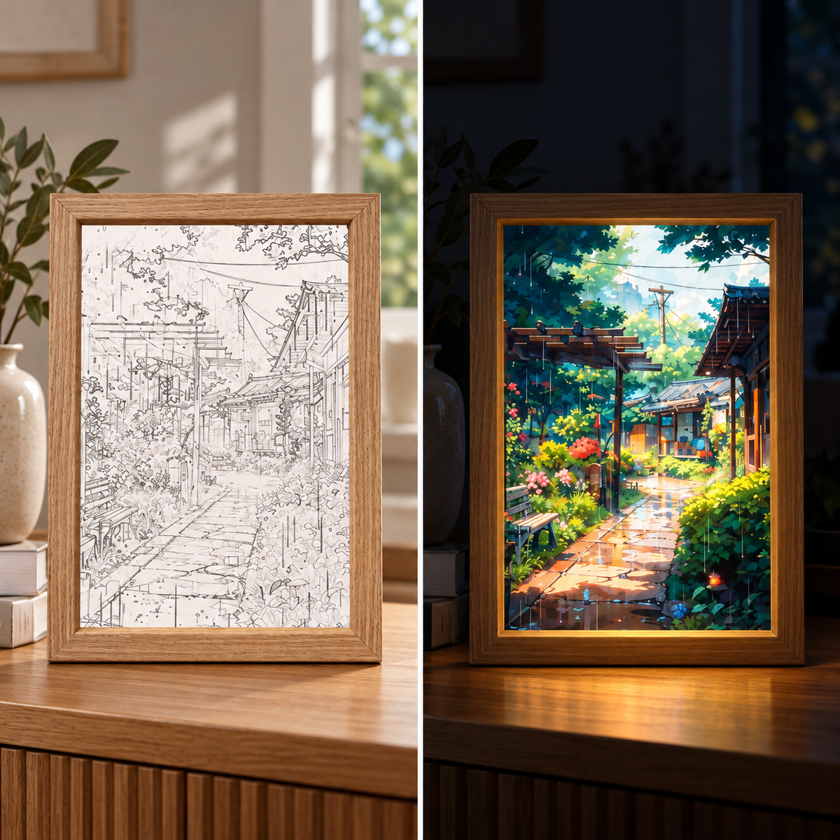Fablex Afterglow — Japanese LED Art Frame