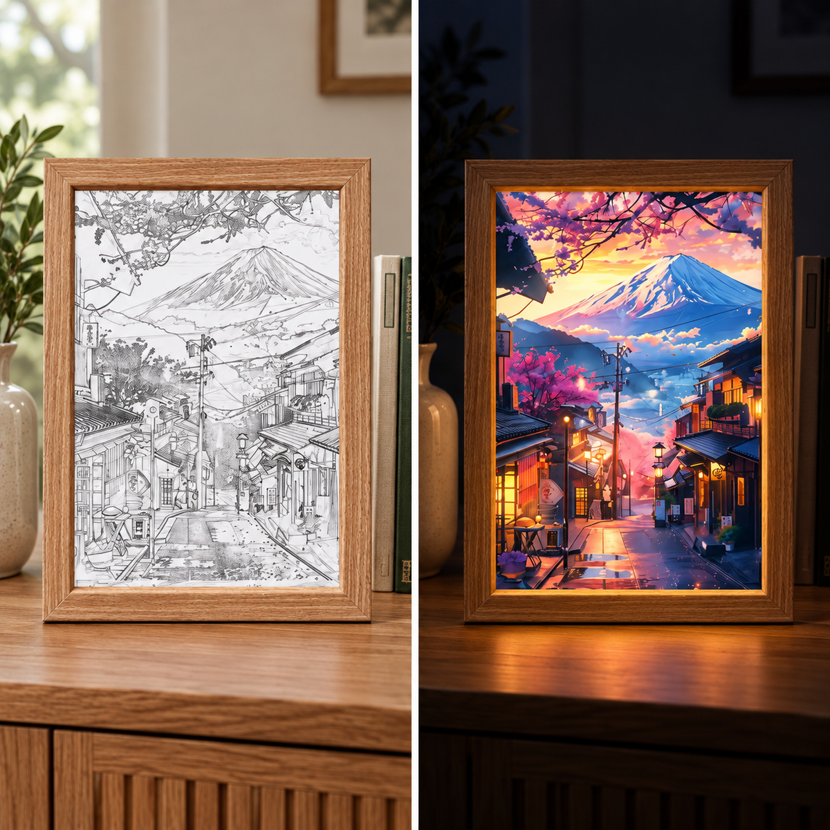 Fablex Afterglow — Japanese LED Art Frame