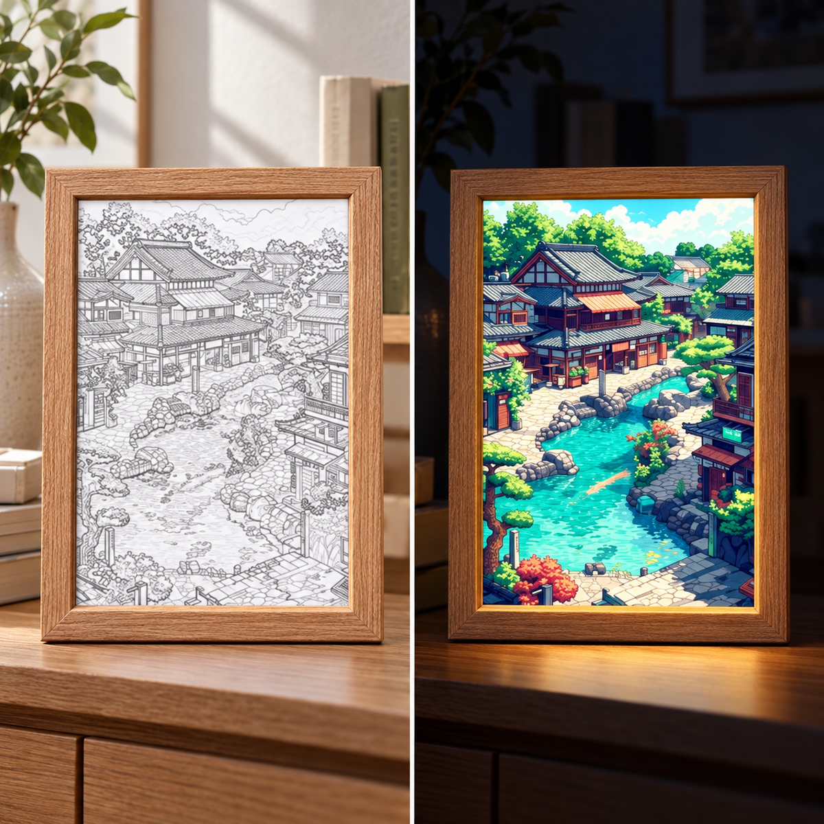 Fablex Afterglow — Japanese LED Art Frame