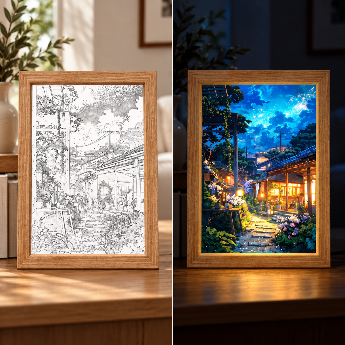 Fablex Afterglow — Japanese LED Art Frame