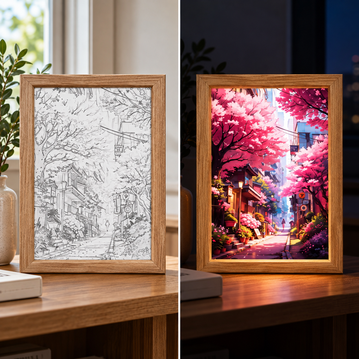 Fablex Afterglow — Japanese LED Art Frame