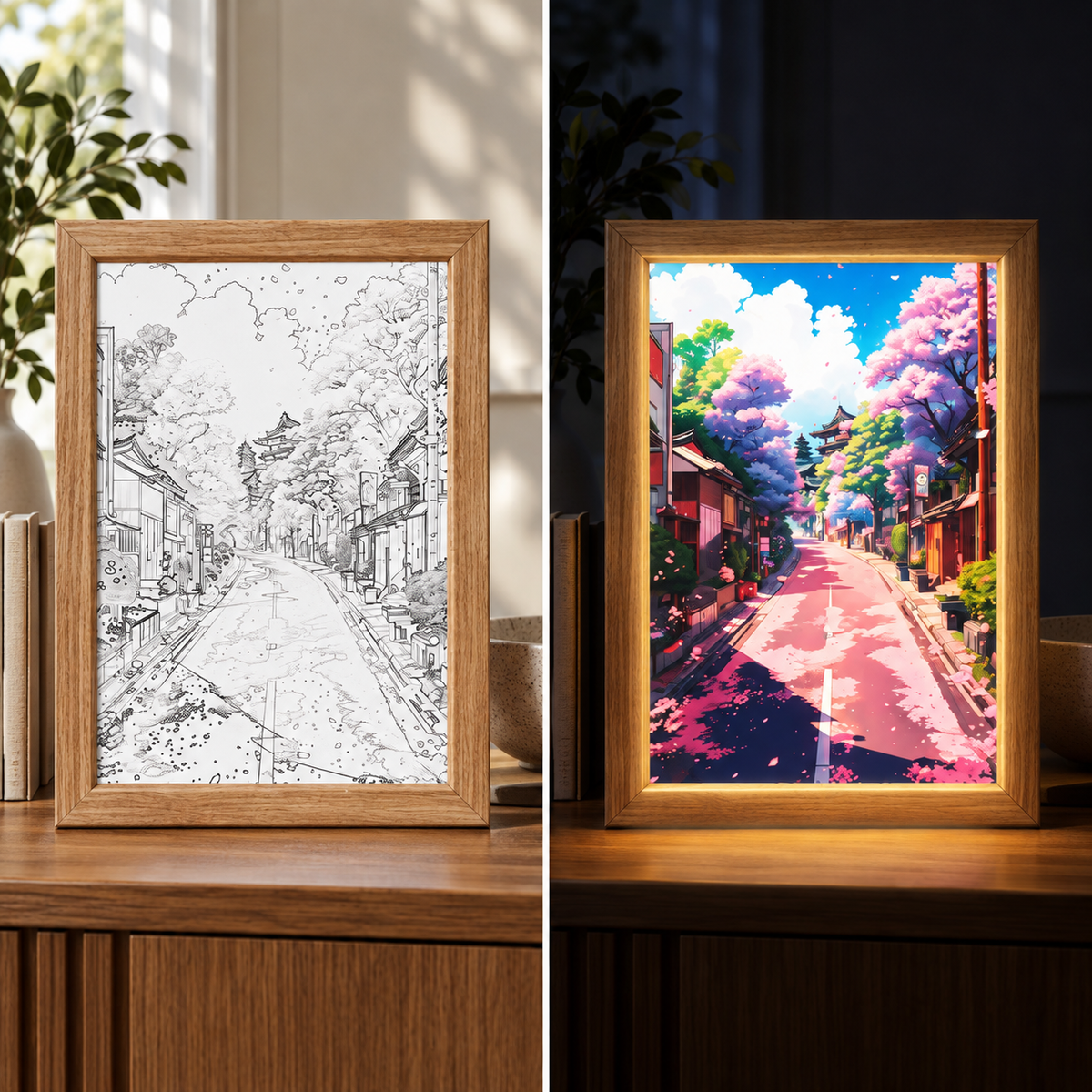 Fablex Afterglow — Japanese LED Art Frame