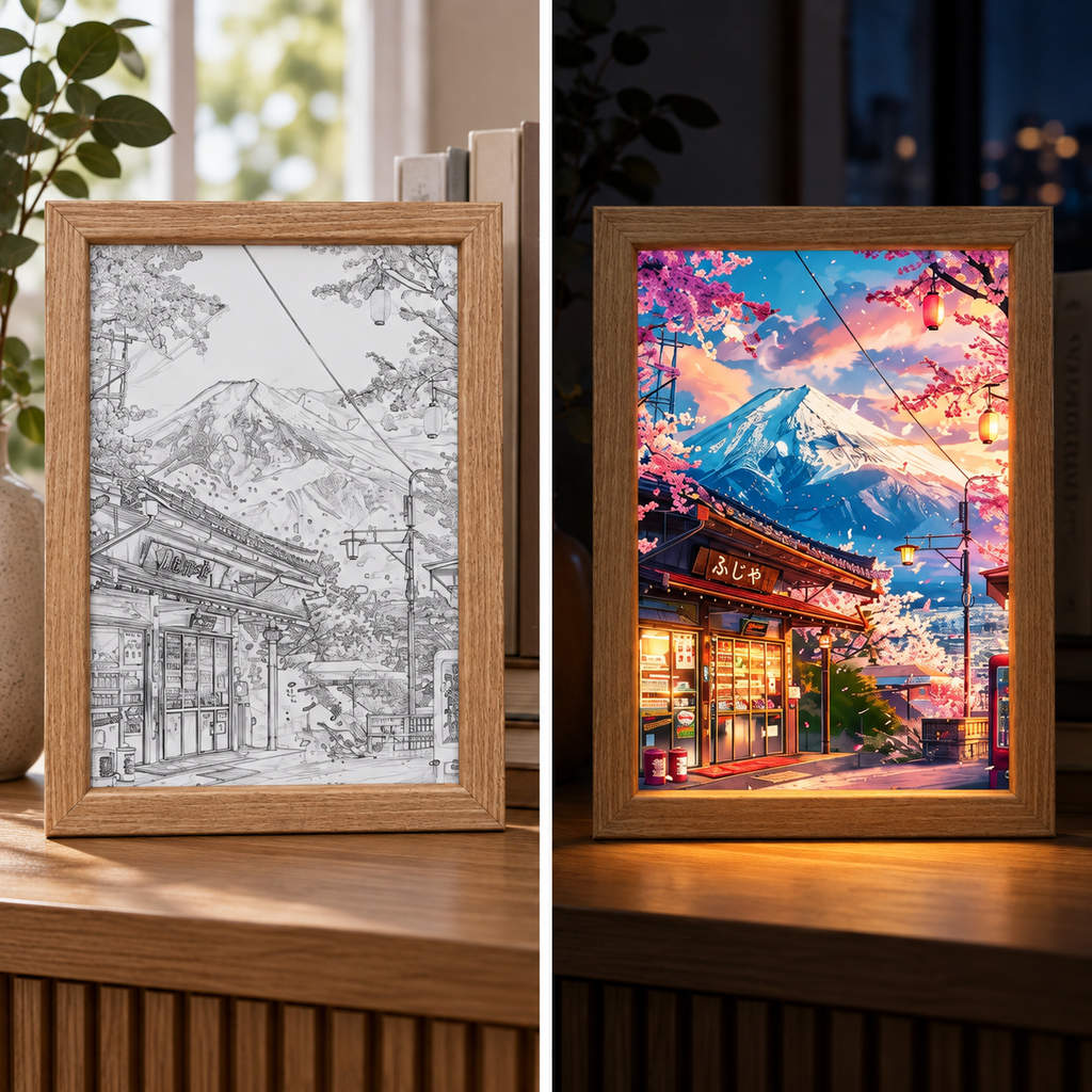 Fablex Afterglow — Japanese LED Art Frame