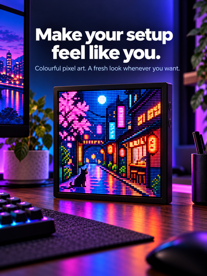 Smart LED Pixel Art Display — Bluetooth App Control | 20cm & 26cm