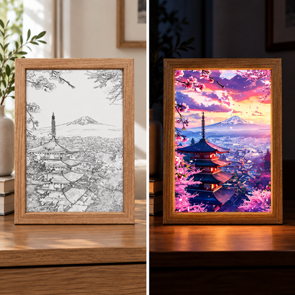 Fablex Afterglow — Japanese LED Art Frame