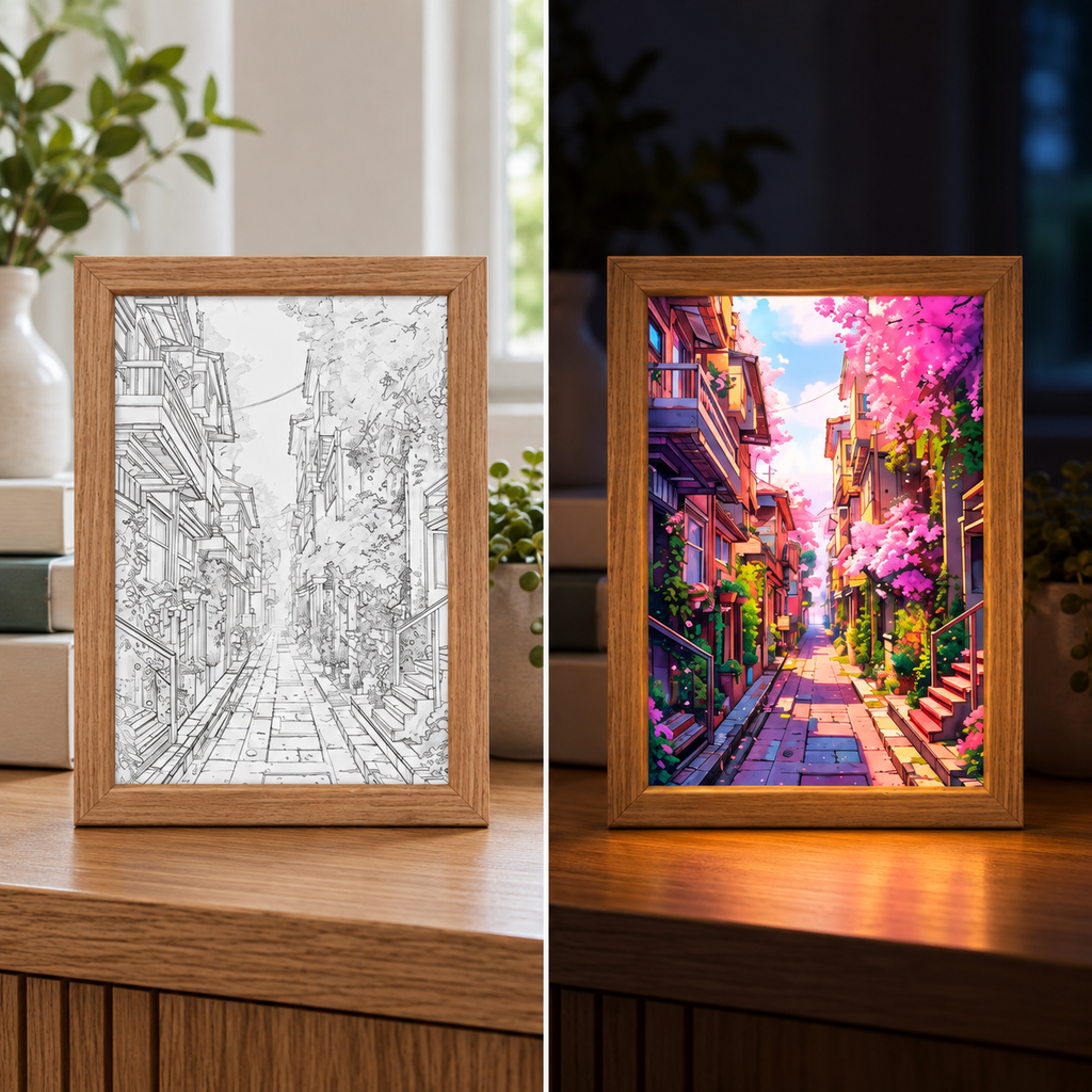Fablex Afterglow — Japanese LED Art Frame