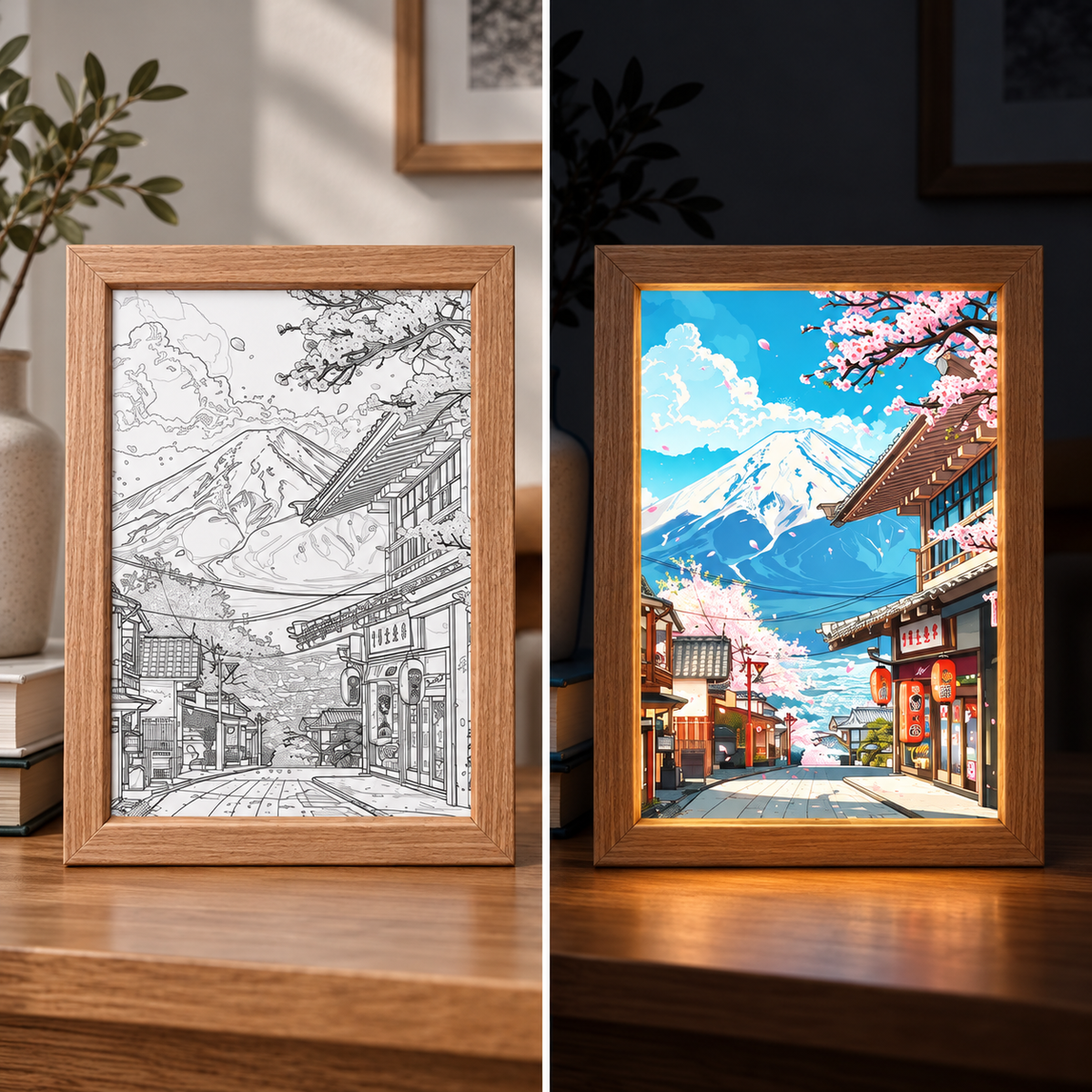 Fablex Afterglow — Japanese LED Art Frame