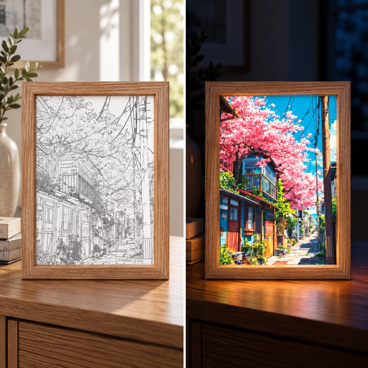 Fablex Afterglow — Japanese LED Art Frame